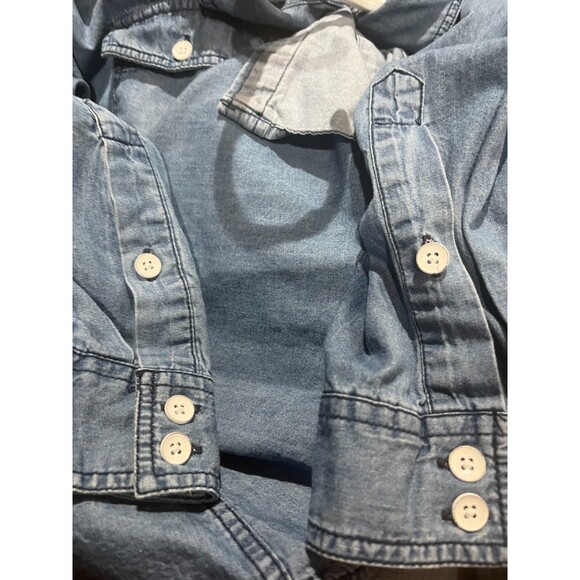 Torrid Jean Button Down Jean Shirt, Size 0/12 - Picture 3 of 10